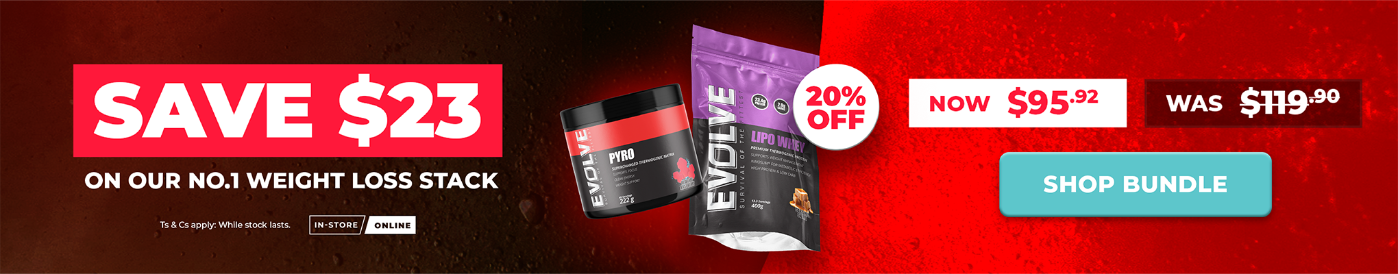 Save $23 on our No.1 Weight Loss Stack