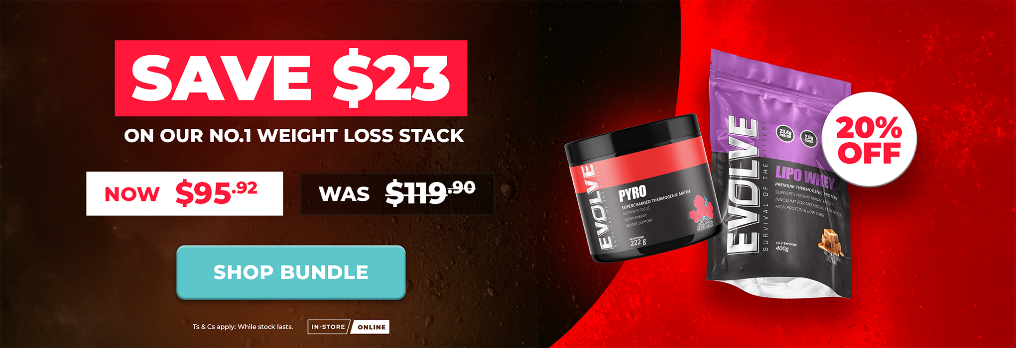 Save $23 on our No.1 Weight Loss Stack