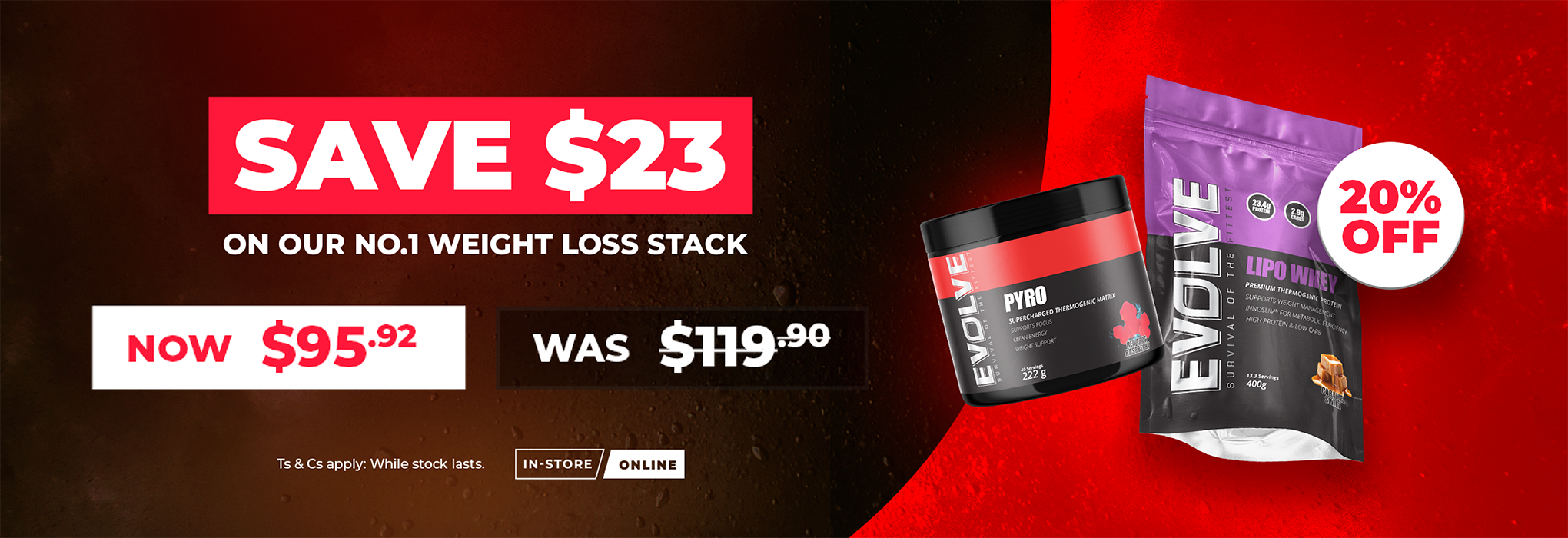 Save $23 on our No.1 Weight Loss Stack