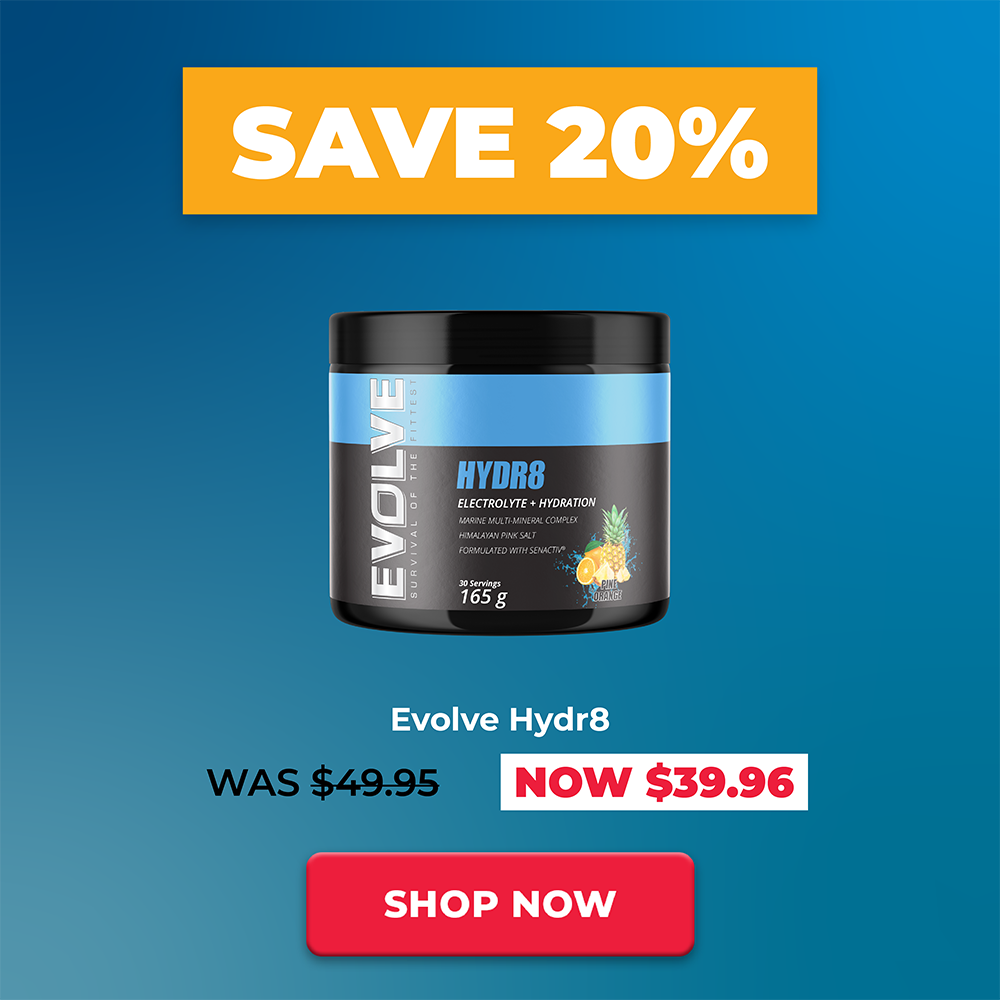 SAVE 20% Evolve Nutrition Hydr8 | Great Health Reset