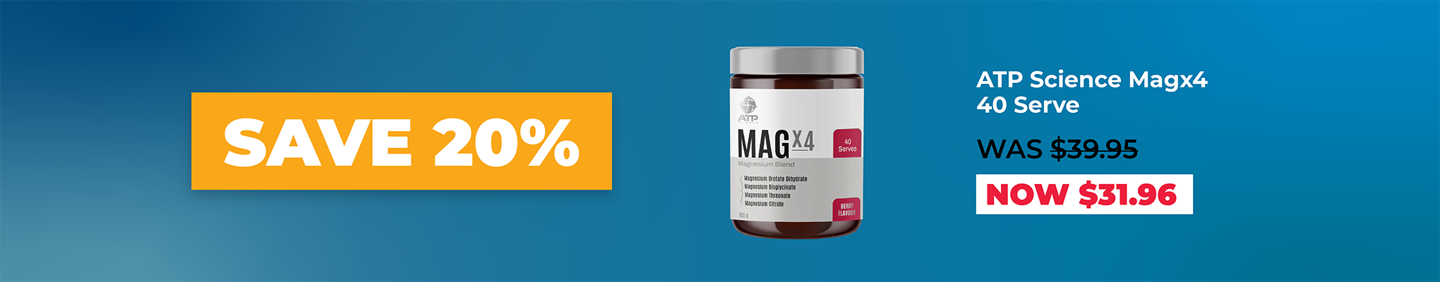 20% OFF ATP Science Magx4 | Great Health Reset