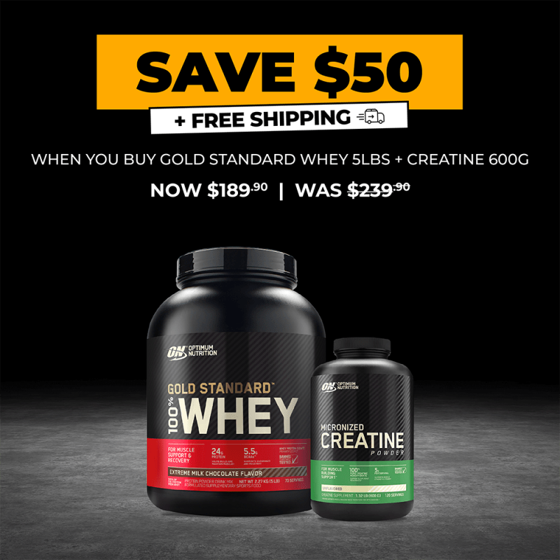 Optimum Nutrition Gold Standard Whey 5LB + Creatine 600g Optimum Nutrition