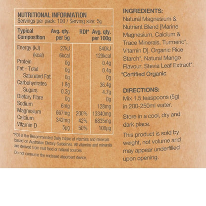 Amazonia Raw Real Food Nutrients Muscle Magnesium NIP