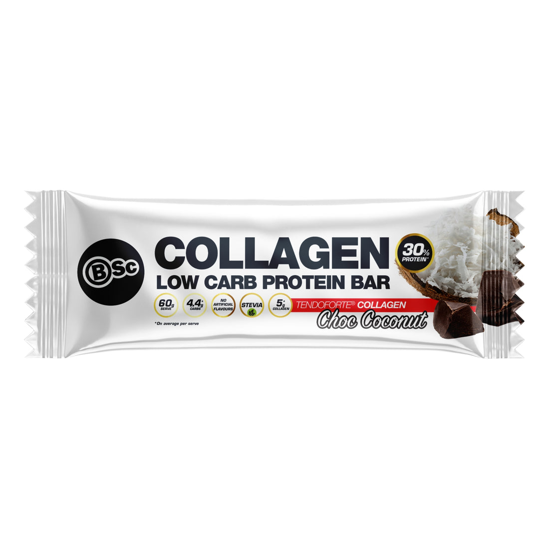 BSC Collagen Low Carb Protein Bar - Choc Coconut Single