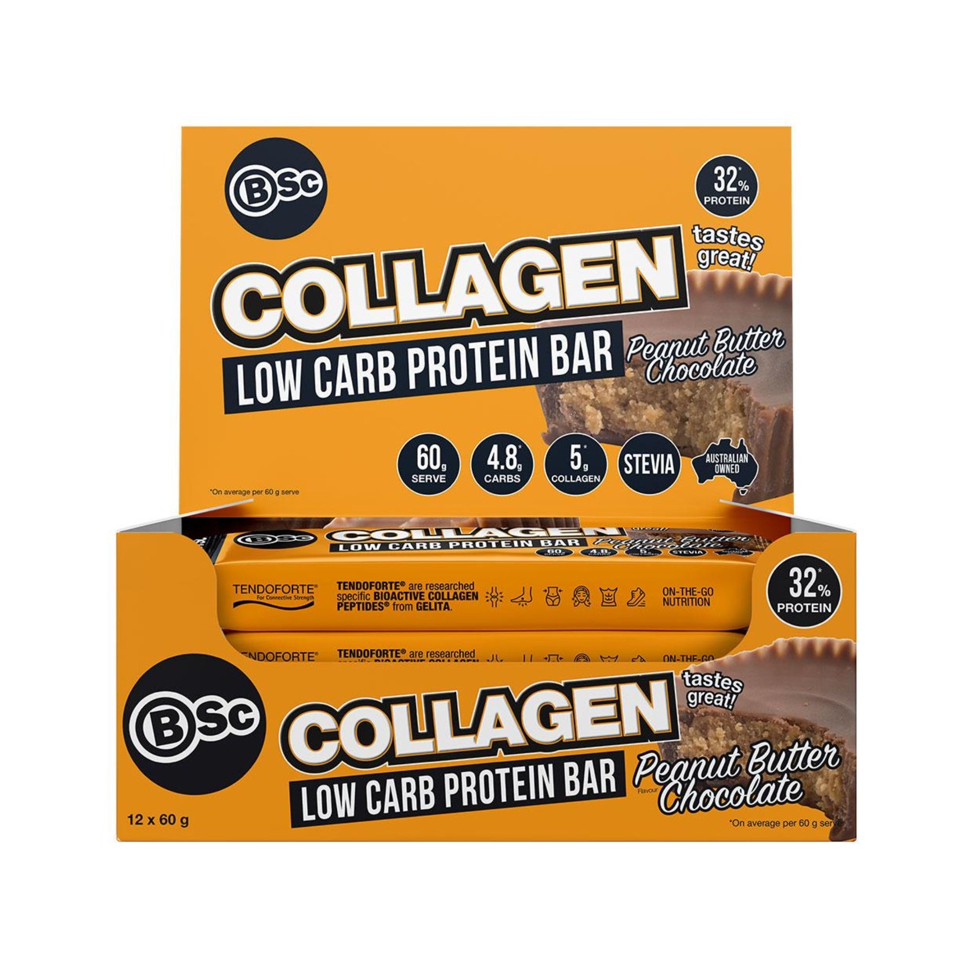 BSC Collagen Low Carb Protein Bar - Peanut Butter Chocolate