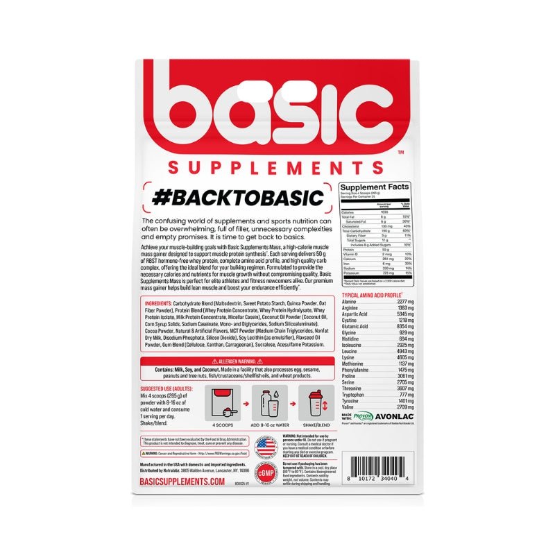 Basic Supplements Mass 6.8kg Rear