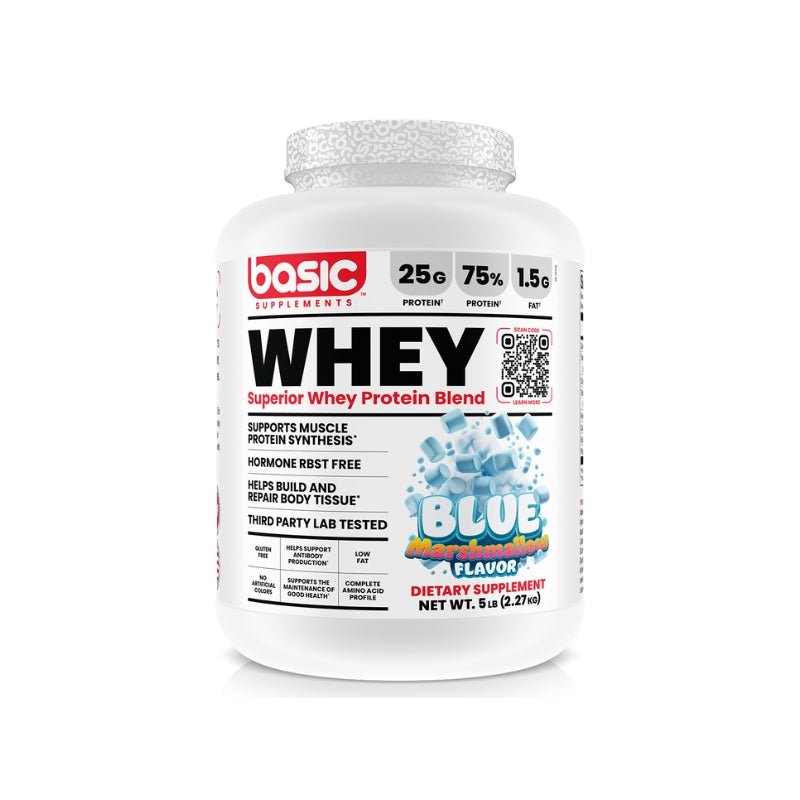 Basic Supplements Whey 2.27kg - Blue Marshmallow