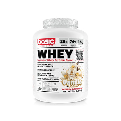 Basic Supplements Whey 2.27kg - Vanilla