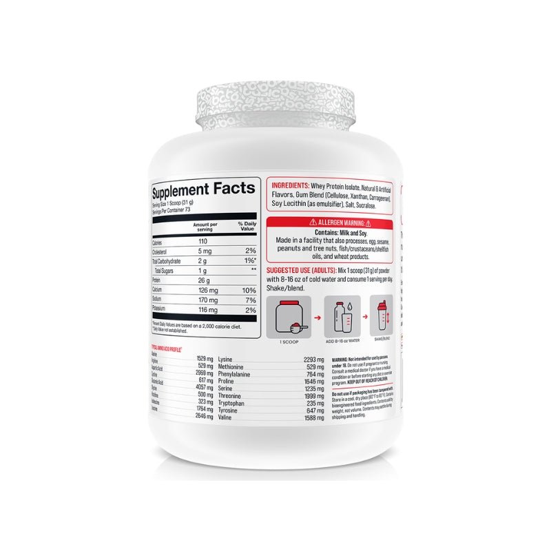 Basic Supplements Isolate 2.27kg - Rear