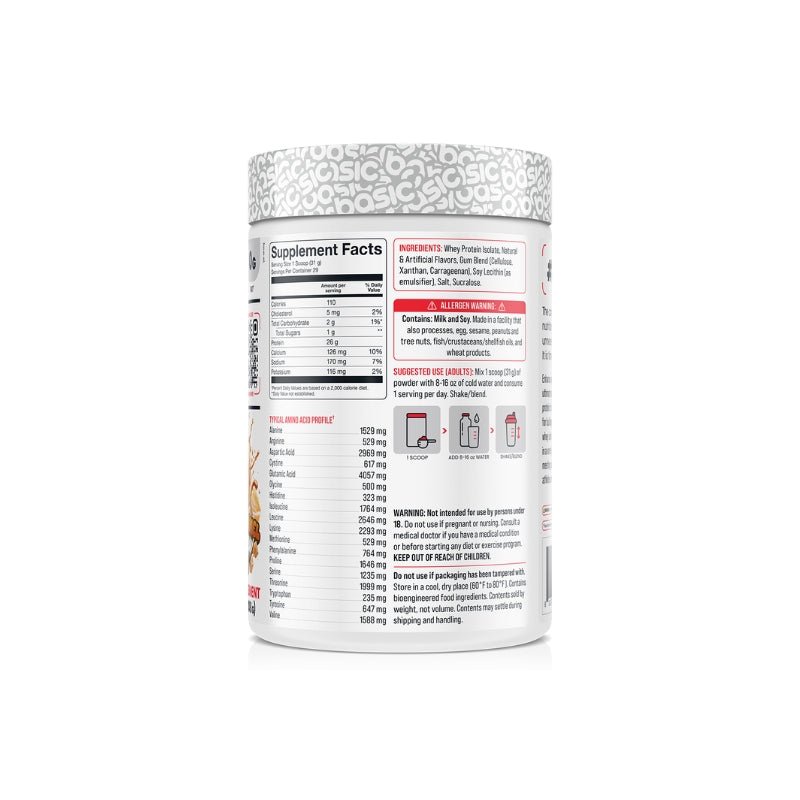 Basic Supplements Isolate 908g Rear