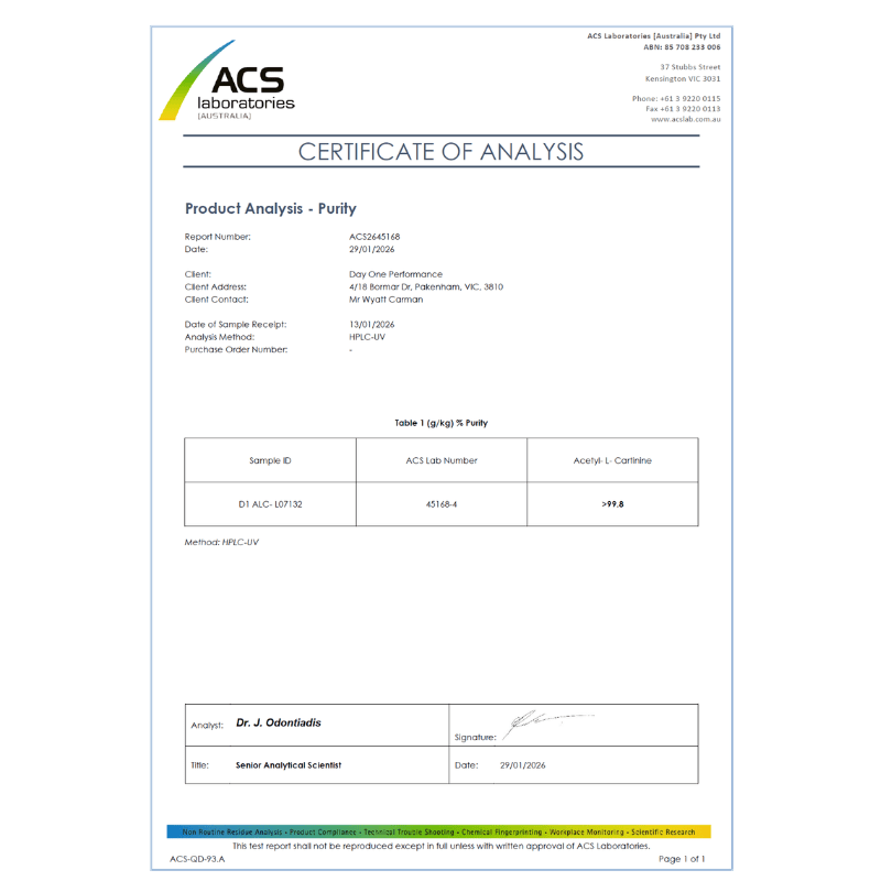 Day One Acetyl L-Carnitine Day One