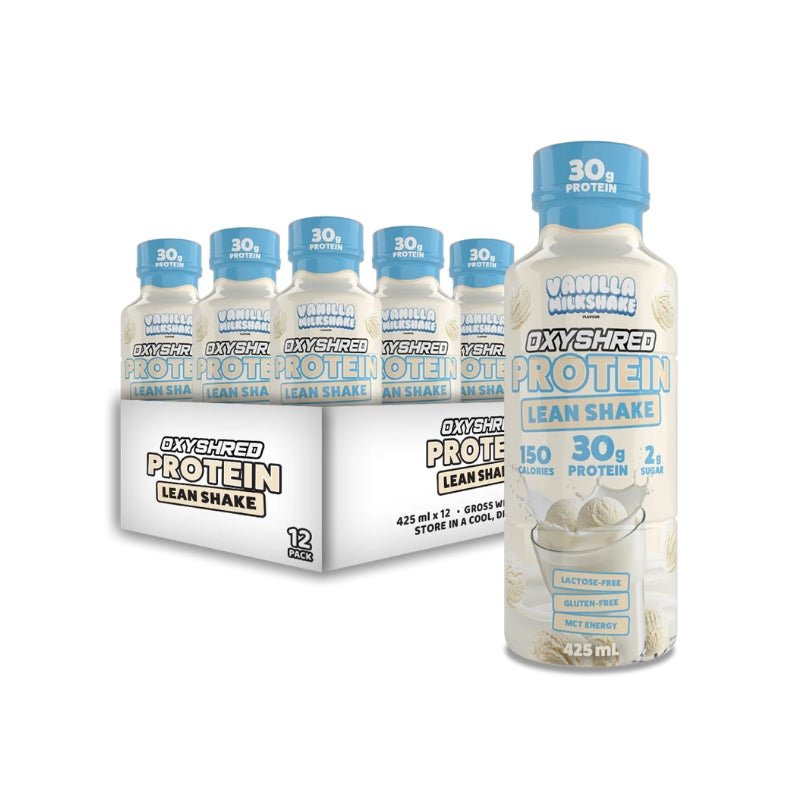 EHP Labs Oxyshred Protein Lean Shake - Case of 12 Vanilla Milkshake