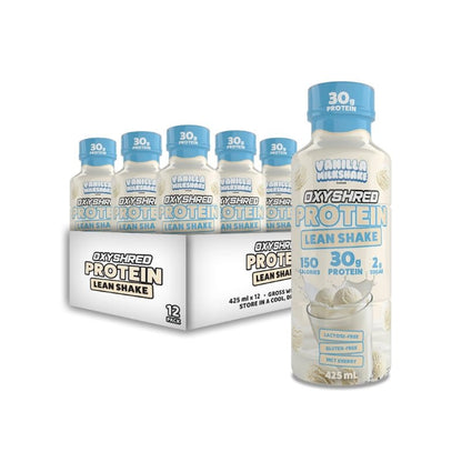 EHP Labs Oxyshred Protein Lean Shake - Case of 12 Vanilla Milkshake