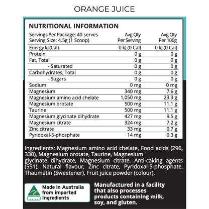 Evolve Magnesium M4 NIP
 - Orange Juice