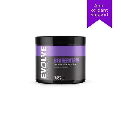 Evolve Resveratrol Powder 100g Evolve Nutrition