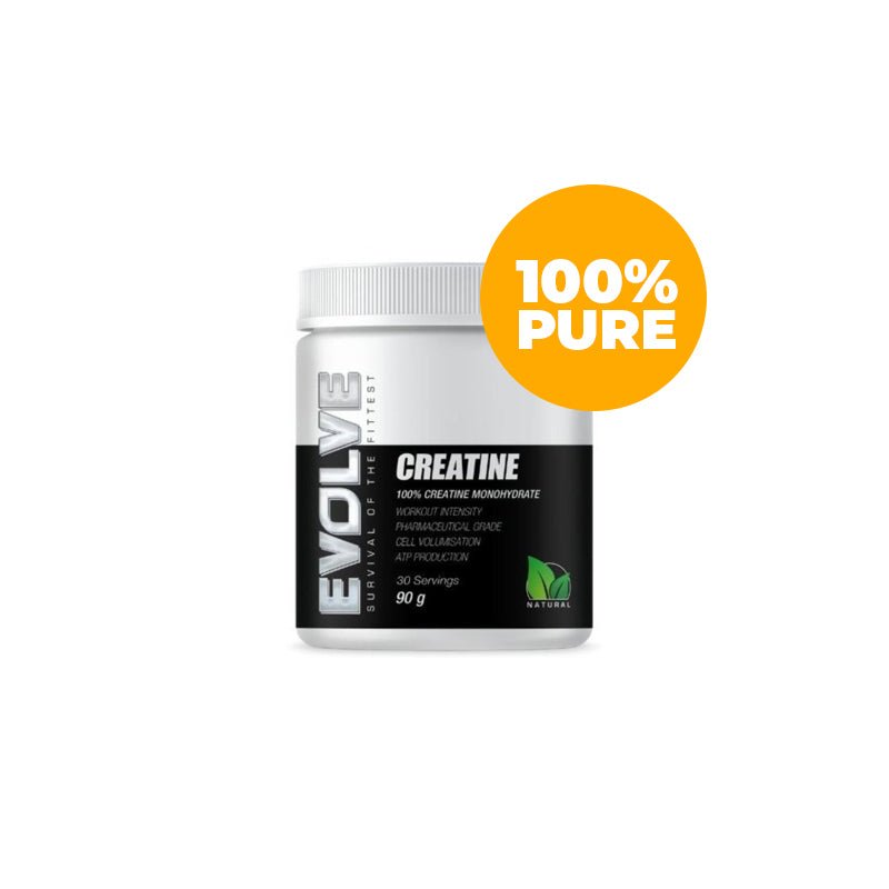 100% Pure | Evolve Creatine Monohydrate 90g