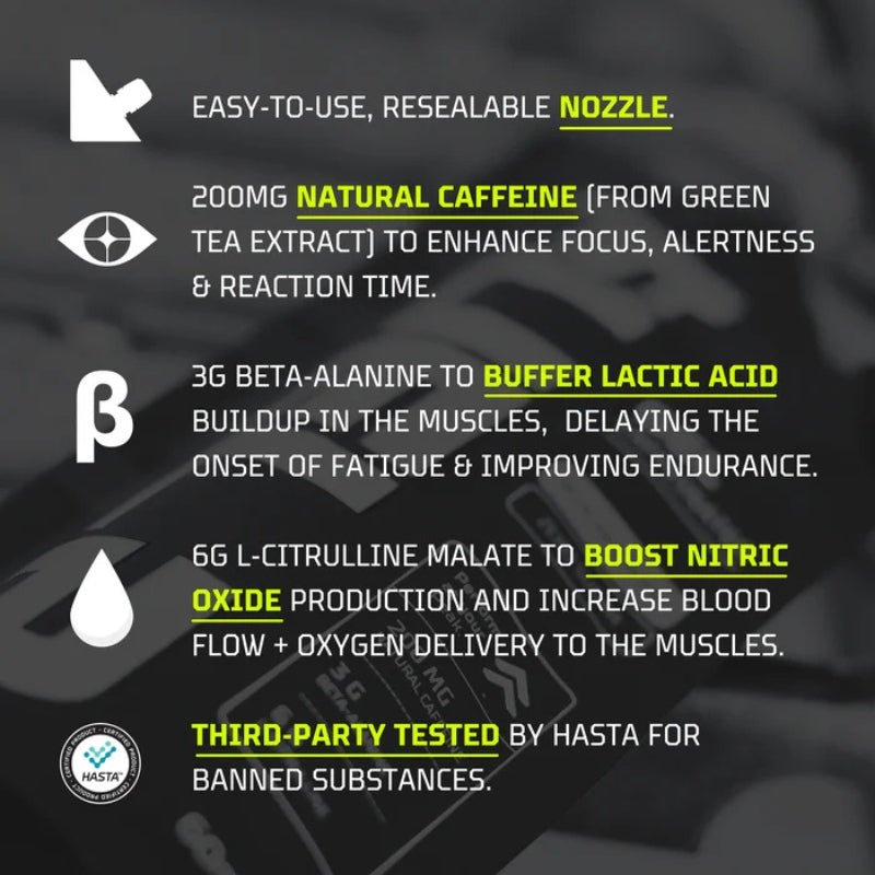 FUELR Caffeinated Gel 60ml Key Features