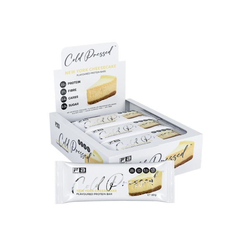 Fibre Boost Cold Pressed Bars - Box of 12 Newyork Cheesecake