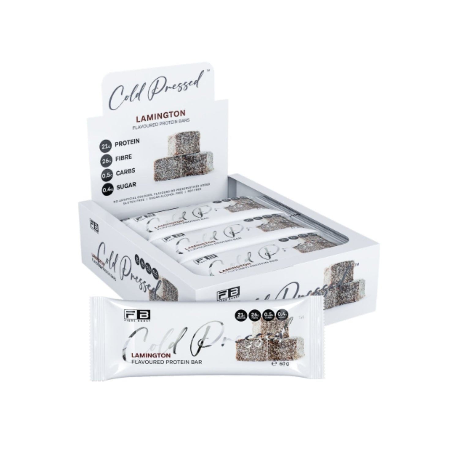 Fibre Boost Cold Pressed Bars - Box of 12 - Australian Sports Nutrition Fibre Boost Cold Pressed Bars - Box of 12 - Australian Sports Nutrition