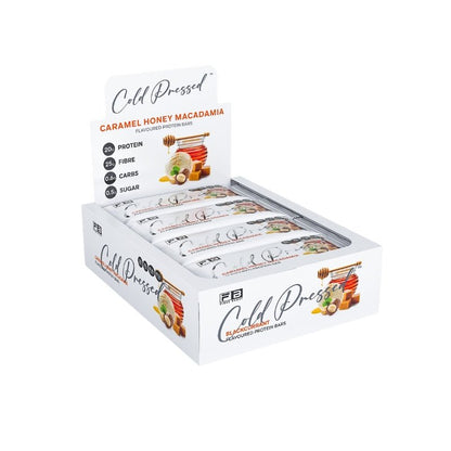 Fibre Boost Bars Box of 12 - Caramel Honey Macadamia