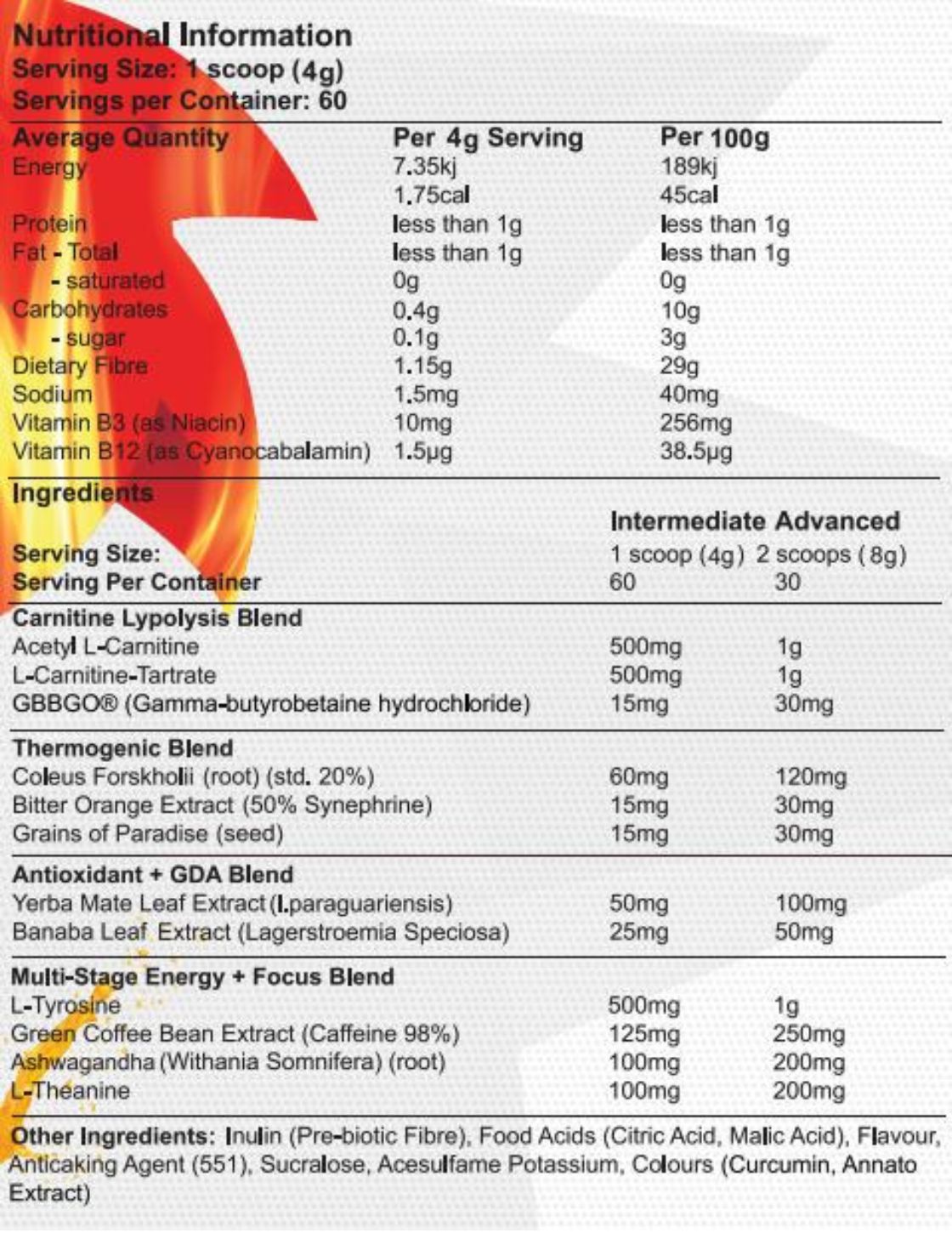 Red Dragon Fireball - Australian Sports Nutrition