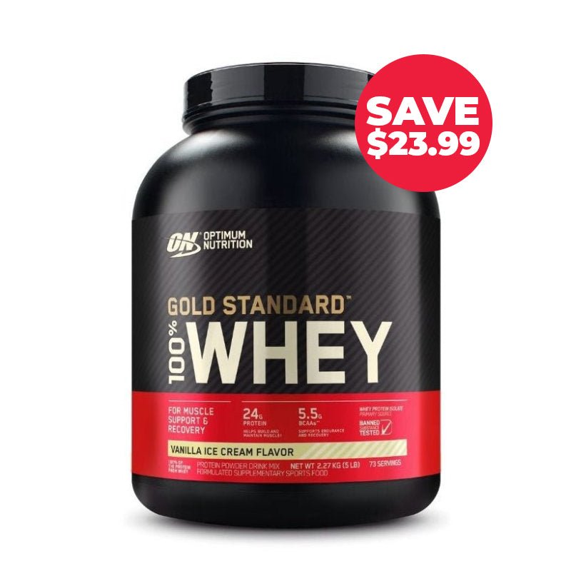 SAVE $23.99 Optimum Nutrition Gold Standard 100% Whey