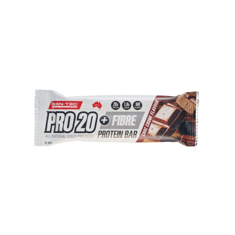 Gen-Tec Pro 20 + Fibre Protein Bar 60g Gen-Tec Nutrition