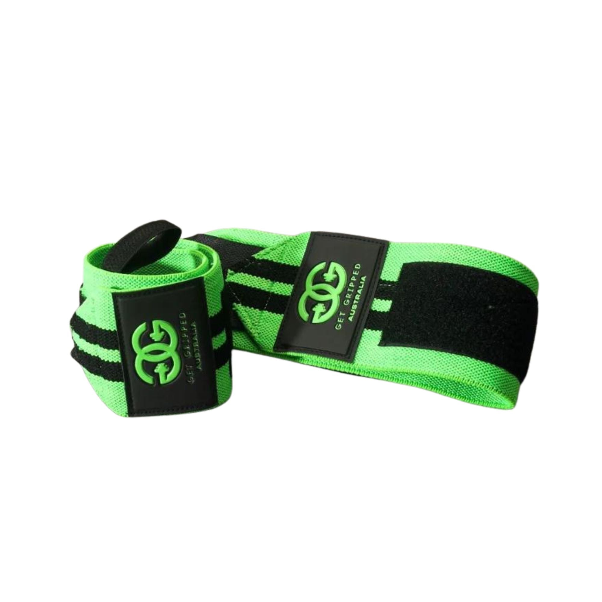 Get Gripped Premium Wrist Wraps Green