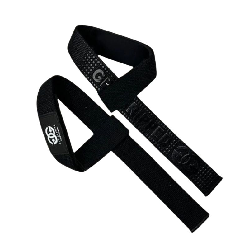 Get Gripped Silicone Lifting Straps - Black