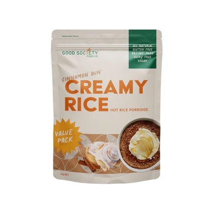 Good Society Food Co Creamy Rice 1kg Cinnamon Bun