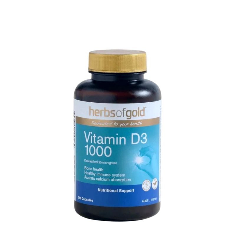 Herbs of Gold Vegan Vitamins D3 1000 Vitamins and Health