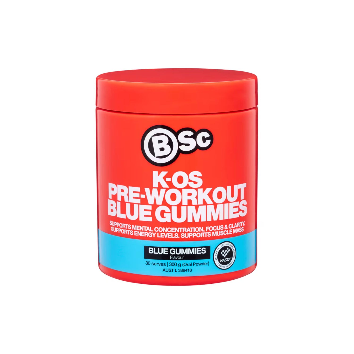 K-OS Pre Workout - Blue Gummies