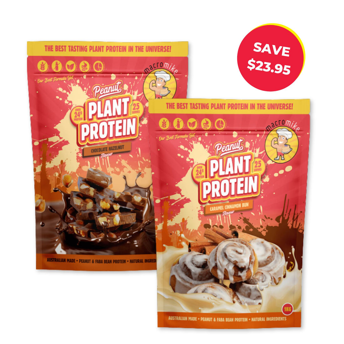 Macro Mike Peanut Protein Twin Pack