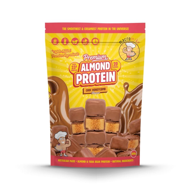 Macro Mike Almond Protein - 800g Choc Honeycomb