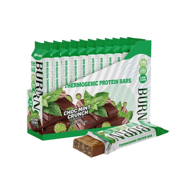 Maxines Burn Bar - Box of 12 Choc Mint