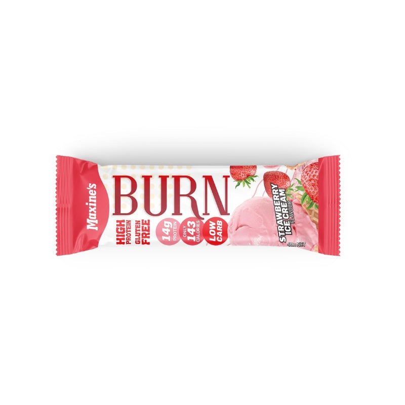 Maxines Burn Bar- Single Strawberry Icecream