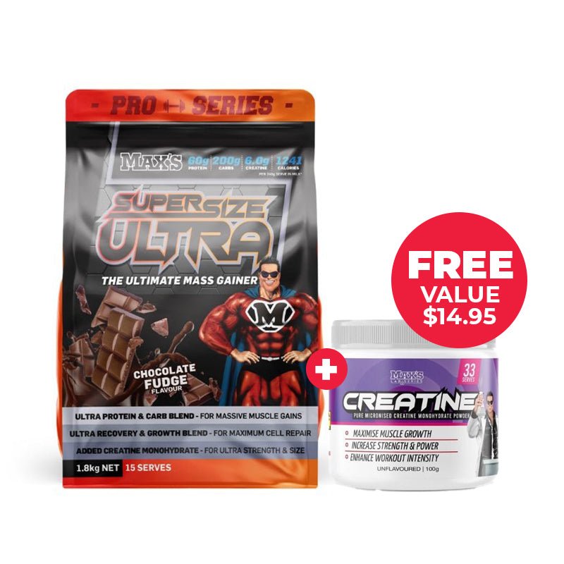 FREE CREATINE | Maxs Supplements Pro Series Super Size Ultra 1.8kg