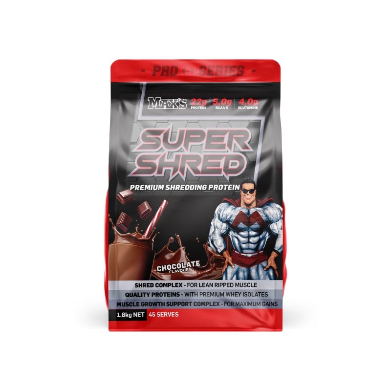 Maxs Supplements Pro Series Super Shred 1.8kg Chocolate