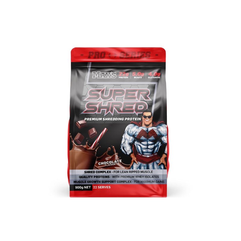Maxs Supplements Pro Series Super Shred 900g Chocolate