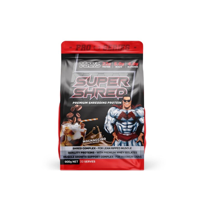 Maxs Supplements Pro Series Super Shred 900g Mocha