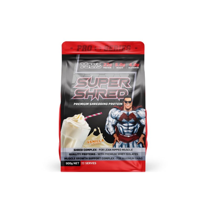 Maxs Supplements Pro Series Super Shred 900g Vanilla