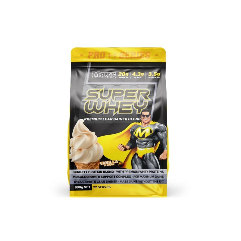Maxs Supplements Pro Series Super Whey 900g Vanilla