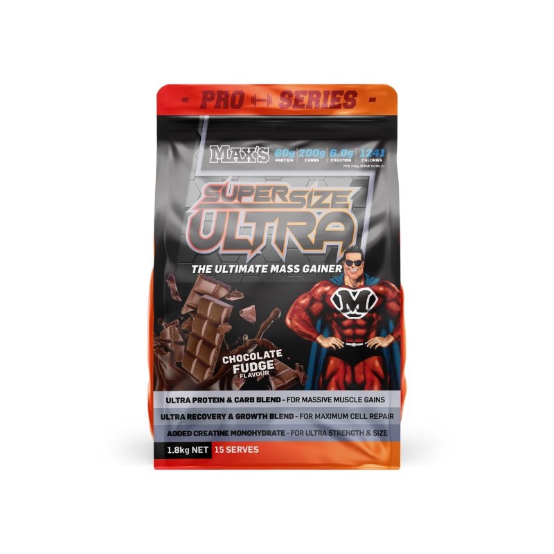 Maxs Supplements Pro Series Super Size Ultra 1.8kg Chocolate Fudge