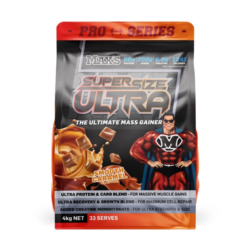 Maxs Supplements Pro Series Super Size Ultra 4kg Smooth Caramel
