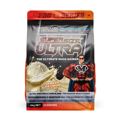 Maxs Supplements Pro Series Super Size Ultra 4kg Vanilla Ice Cream