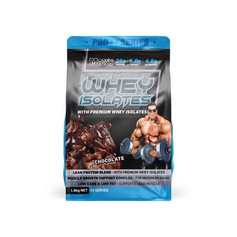 Maxs Supplements Pro Series Whey Isolate 1.8kg Chocolate
