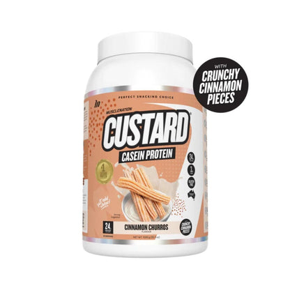Muscle Nation Custard Protein Powder Casein