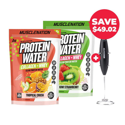 Muscle Nation Protein Water _+ FREE Electric Whisk | Value $ 24.99