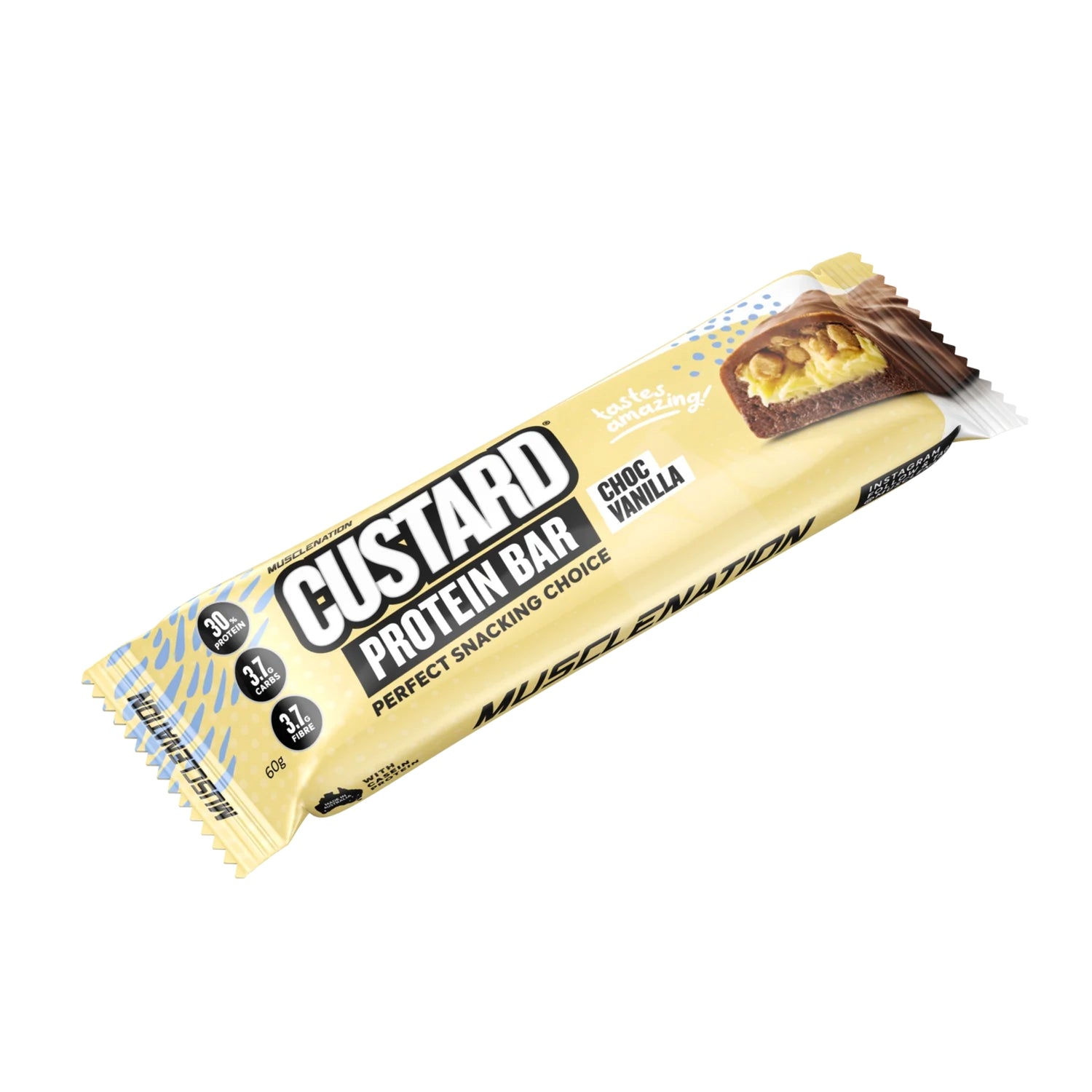 Muscle Nation Custard Protein Bar - Single Choc Vanilla