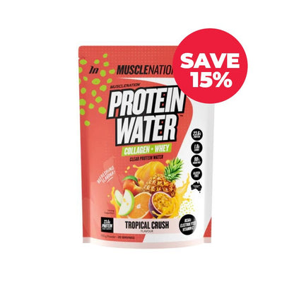 Muscle Nation Protein Water Tropical Crush SAVE 15%